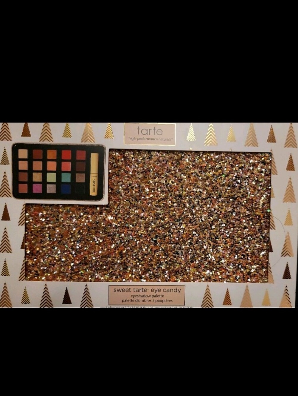 Tarte Bundle NIB Sweet Tarte Eye Candy Shadow Palette+Mascara+Brushes+Bag